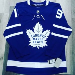 Size Adult 50 Adidas Jason Spezza Toronto Maple Leafs Blue NHL Hockey Jersey